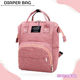 Easy to Carry Diaper Bag for Mother (Texturedpink)